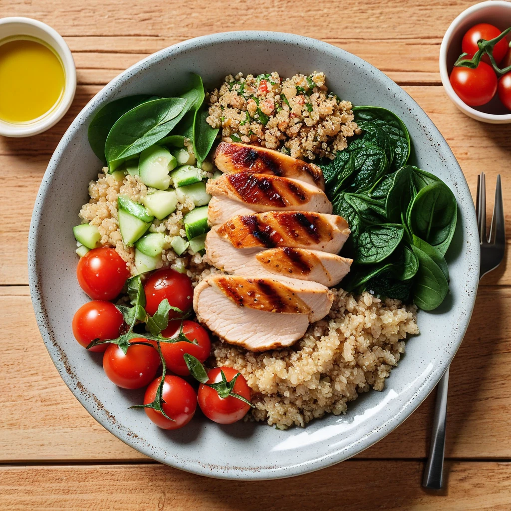 Organic Grilled Chicken Quinoa Bowl