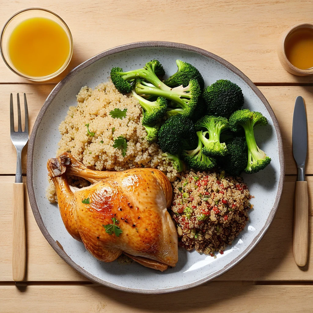 Bol de poulet et quinoa