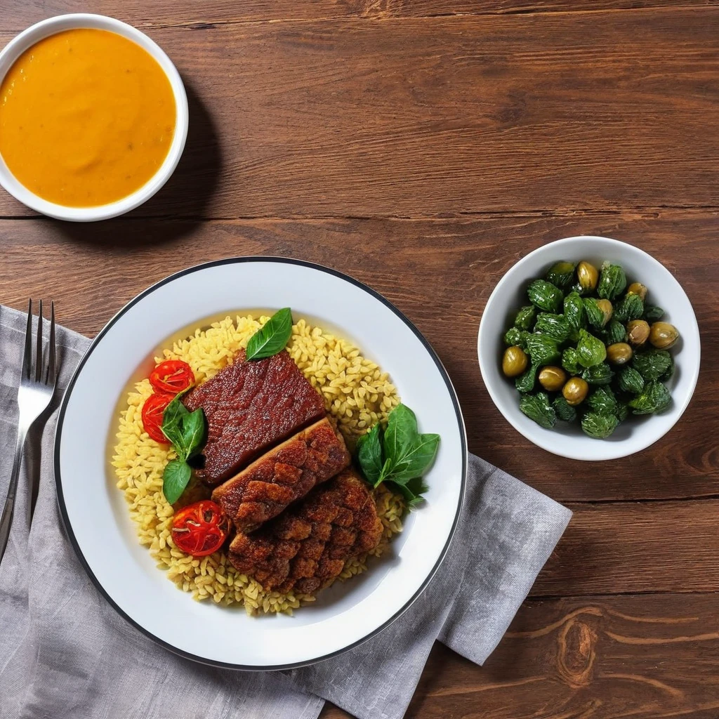 دال چاول اور سبزی