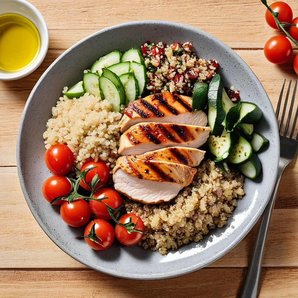 Grilled Chicken Quinoa Bowl
