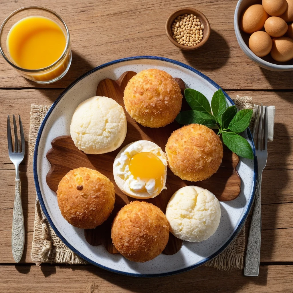 Broa de Milho com Queijo e Ervas
