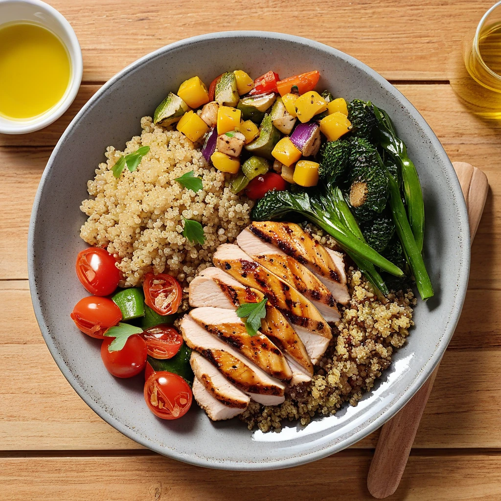 Quinoa and Grilled Chicken Bowl
