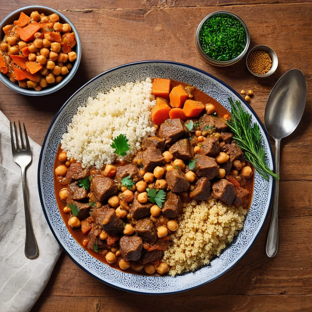 Lamb and Chickpea Moroccan Stew