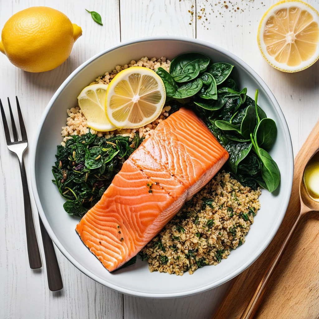 Lemon Herb Salmon Bowl