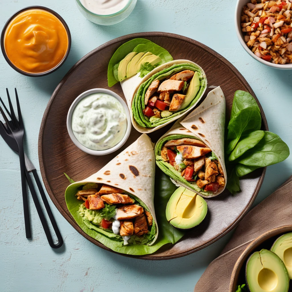 Spicy Chicken & Avocado Wrap