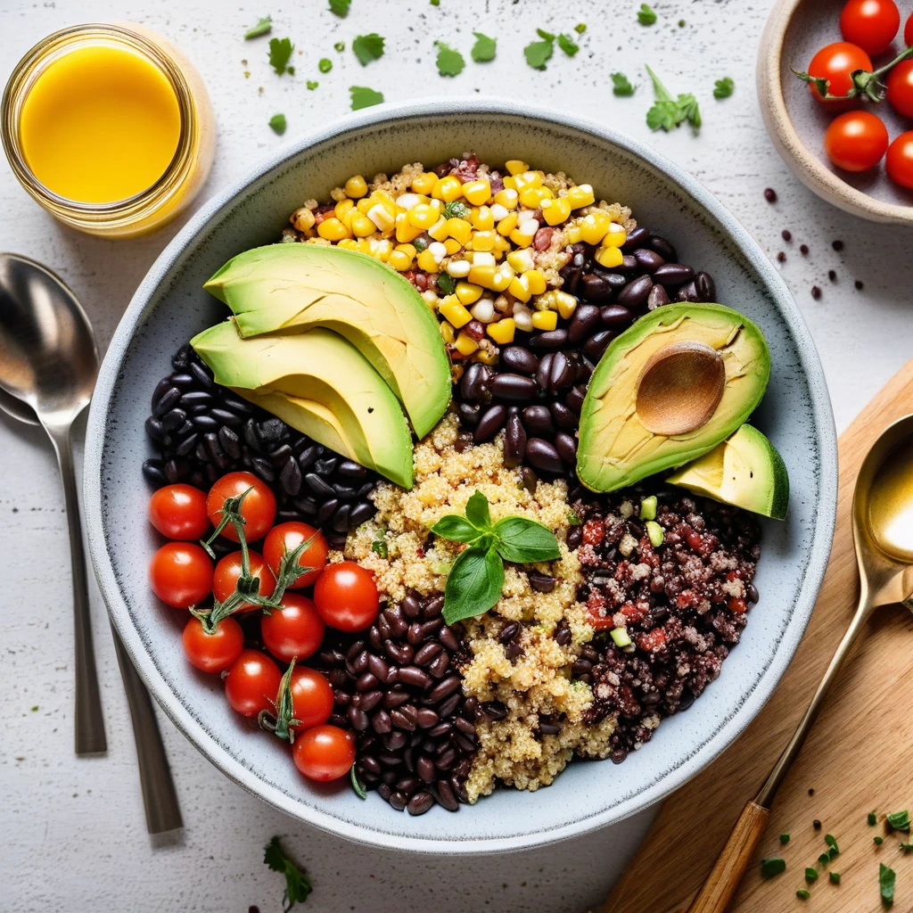 Protein-Packed Quinoa and Black Bean Salad