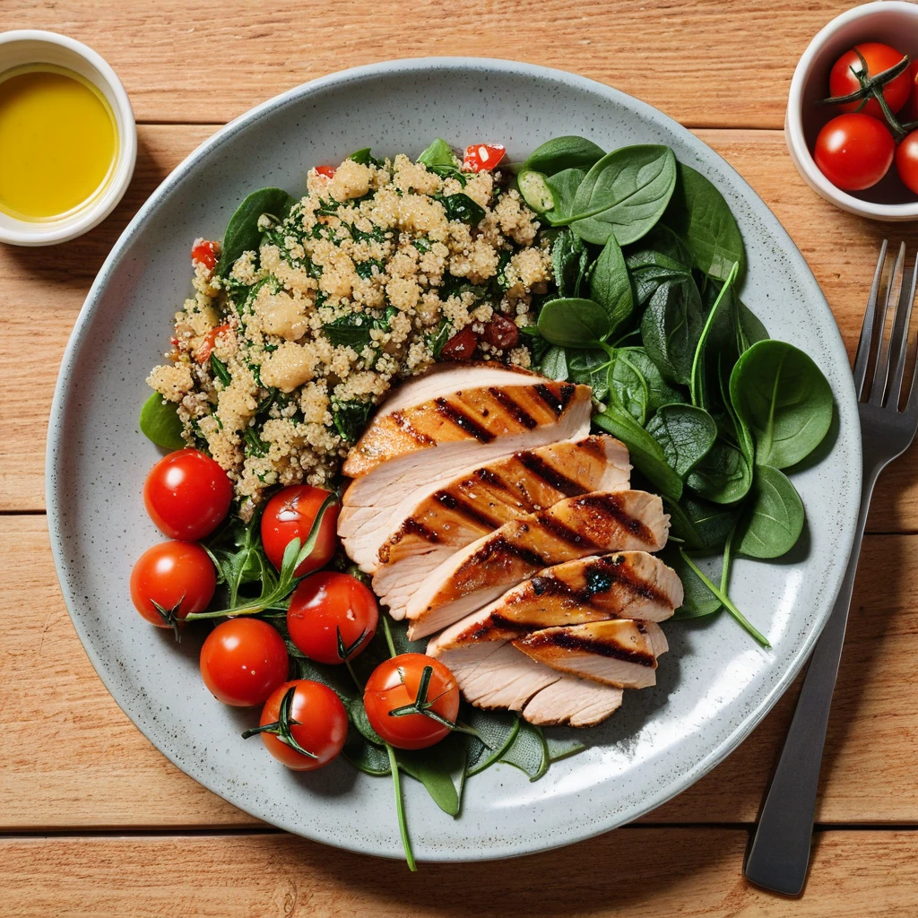 Organic Quinoa & Grilled Chicken Salad
