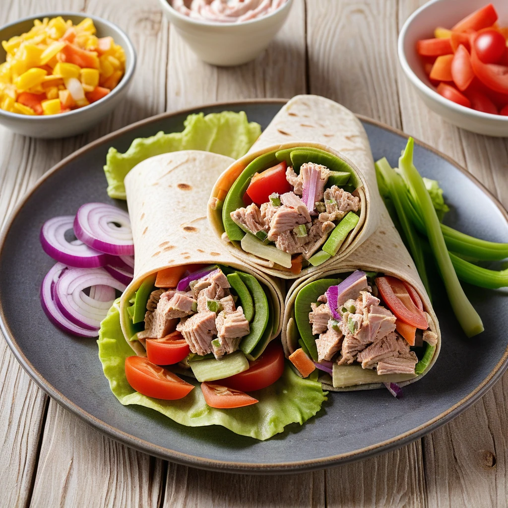 Tuna Salad Wrap with Vegetables