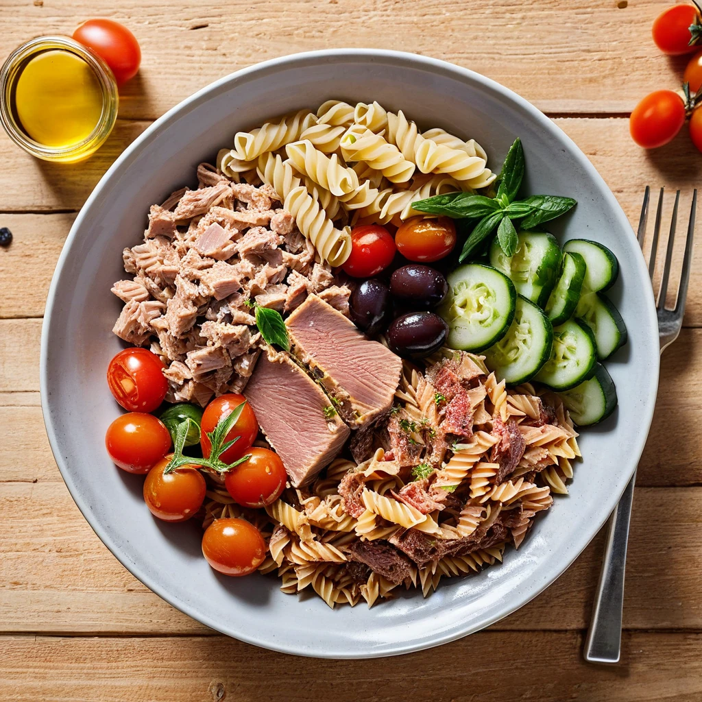 Mediterranean Tuna Pasta Bowl