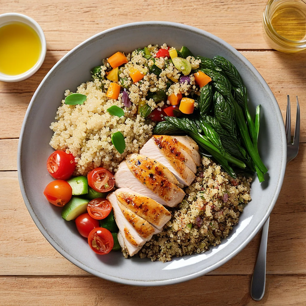 Herbed Chicken and Quinoa Bowl