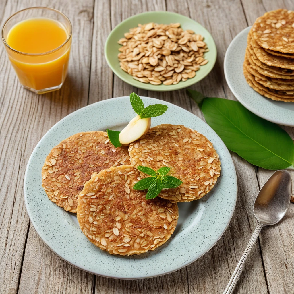 Gachas de Avena con Manzana y Almendras