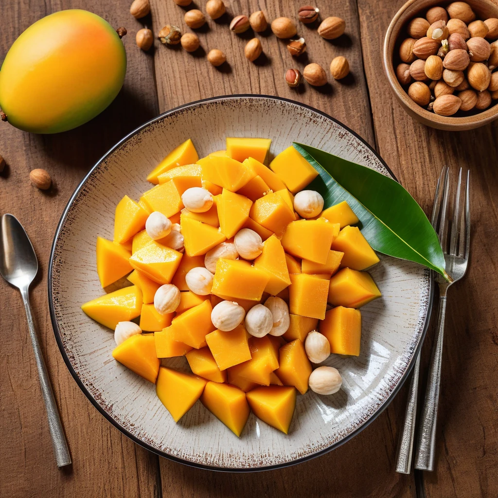Tropical Mango with Macadamia Nuts