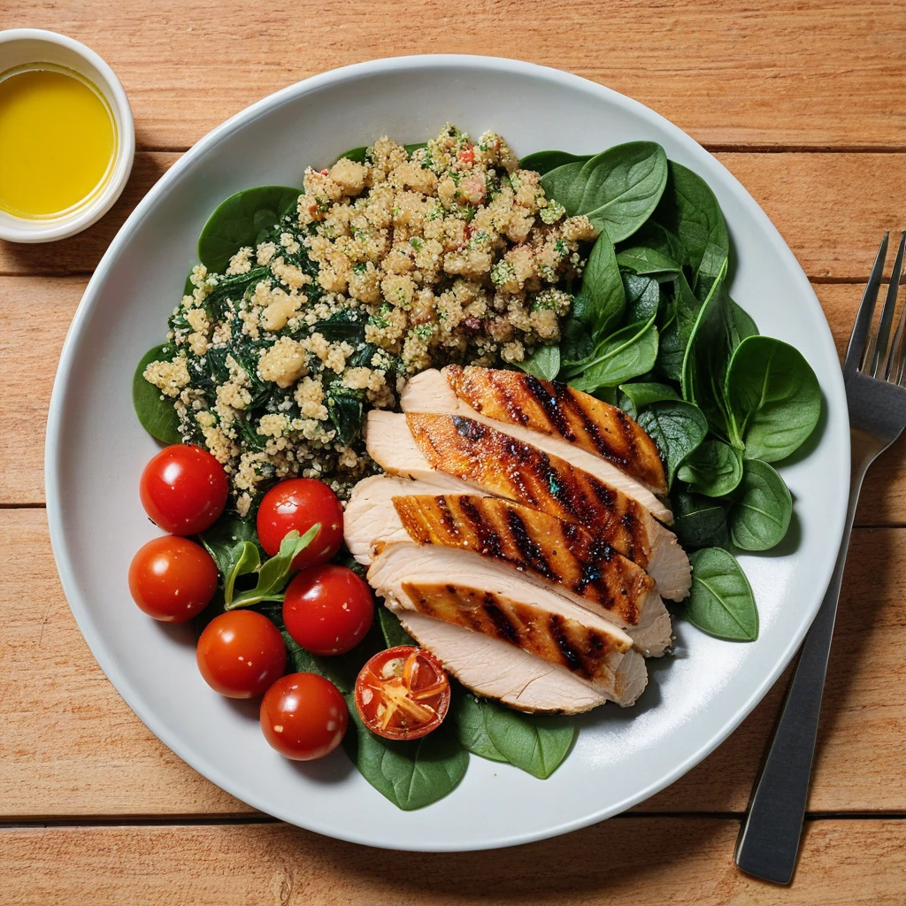 Quinoa and Grilled Chicken Salad