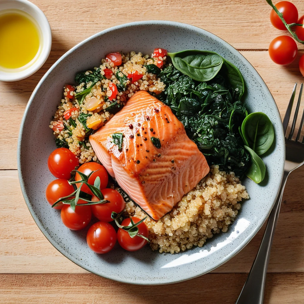 Savory Salmon and Quinoa Bowl