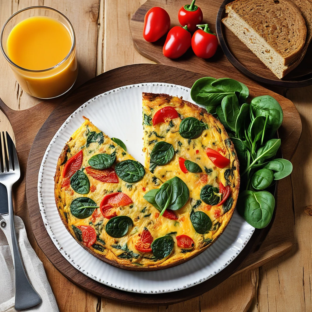 Veggie and Cheese Breakfast Frittata