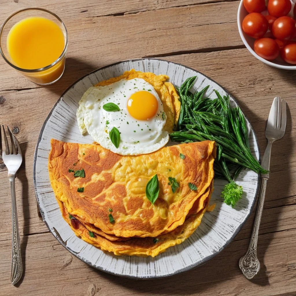 Peynirli Omlet ve Tost